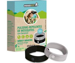 Nosa Kit Pulseras Repelentes Click Negro Gris 2uds