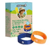 Nosa Pulsera Repelente Mosquitos Color Azul y Naranja 2 Uds