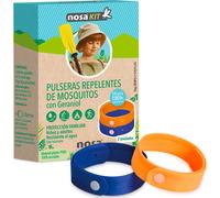Nosa Pulseras repelentes de mosquitos Azul y Naranja