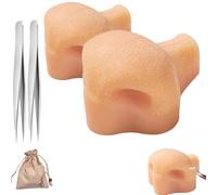 Nose Pimple Popping Fidget Toy,Realistic Silicone Nose Acne Simulator with Blackheads,Reusable Sensory Zit Picking Squeeze Fidgets Adults Toys,Funny Prank Stuff