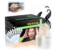 Nose Wax Kit de cera para el pelo de la nariz, juego de cera para la nariz, depiladora de nariz para hombres y mujeres, rápido, fácil, sin dolor, juego de cera nasal