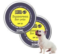 Noseprint - Juego de 2 bálsamos solares SPF 50 para animales - Protección solar no tóxica 2 x 30 ml | Crema Hidratante Anti-UV para perros y gatos | Bálsamo Sol Hocico & Patas