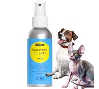 Noseprint Protector solar SPF 30 para mascotas, botella de protección solar para mascotas, 50 ml, protector solar hidratante para perros y gatos, fórmula no tóxica, nariz de perro, bálsamo para patas