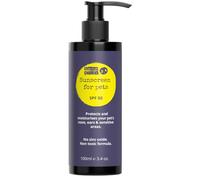 Noseprint Protector solar SPF 50 para mascotas, botella de protección solar para mascotas, 100 ml, protector solar hidratante para perros y gatos, fórmula no tóxica, nariz de perro, bálsamo para patas