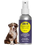 Noseprint Protector solar SPF 50 para mascotas, botella de protección solar para mascotas, 50 ml, protector solar hidratante para perros y gatos, fórmula no tóxica, nariz de perro, bálsamo para patas