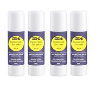 Noseprint SPF 50 Adhesivo solar para perros y gatos, paquete de 4 x 5 ml, protección solar no tóxica, sin óxido de zinc, acondicionador nasal, orejas y zonas sensibles