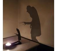 Nosferatu Portavelas de terror de Halloween, vela Nosferatu, Nosferatu Portavelas de Halloween, decoración interior de Halloween, decoración de Halloween, luces de té espeluznantes (H)