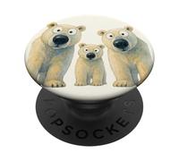 Nosotros 3 Osos Polares PopSockets PopGrip Adhesivo