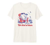 Nosotros Bird At Dawn Frog Birdwatching Divertido Camiseta Premium