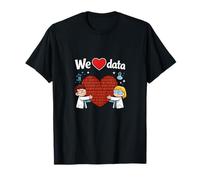 Nosotros Corazón Data Scientist Novedad Binario Amor Diseño Camiseta
