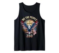 Nosotros el Pueblo Christian Eagle America 250 años una nación Camiseta sin Mangas
