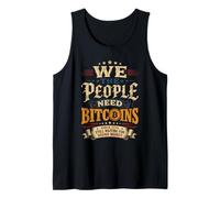 Nosotros El Pueblo Necesitamos Bitcoin Vintage Camiseta sin Mangas