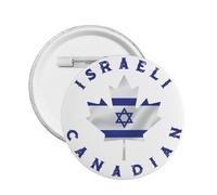 Nosotros estoy de pie con los pines de botón de Israel Pin de la bandera de Canadá Israel orar por Israel botón fuerte apoyo Israel insignia redonda para ropa bolsa sombrero