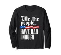 Nosotros la Gente ha Tenido Suficiente Vintage USA Old 1776 Manga Larga