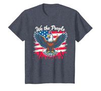 Nosotros, la Gente, Sabemos cómo divertirse Camiseta, Niños, Azul Jaspeado, 6 años