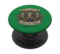 Nosotros Las Ranas Servemos No Reyes 1776 Patriotic Milicia Meme PopSockets PopGrip Adhesivo
