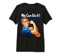 Nosotros Podemos Hacerlo Rosie The Riveter Vintage Feminista Icono Meme Camiseta Premium