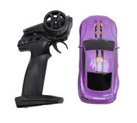 Nosqew 1 : 43 Scale RC Drift Car Remote Control Racing Sports Car with Lights 4WD High Speed for Kids Adults Teen Purple ABS Material