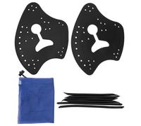 Nosqew 1 par de Paletas de Natación para Natación, Paletas de para de Regazo, Paleta Plana de Aleta de Mano Ajustable de Silicona PP con Diseño en Forma de Hacha (L)