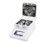Nosqew Analizador de Agua Halógeno de 120 G, Precisión de 0,005 G, Equilibrio de Humedad con Pantalla Táctil de 5 Pulgadas con Interfaz RS232 para Pruebas de Alimentación de (Enchufe europeo 220V)