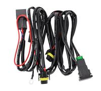 Nosqew Arnés de Cableado de relé de Luz Antiniebla, Conector Impermeable a Prueba de Calor 40A con Reemplazo de Interruptor para