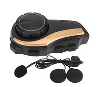 Nosqew Auriculares Bluetooth para Casco de Motocicleta, con Reducción de Ruido IP65, Altavoces HD de HiFi Impermeables, Alcance de 1000 M para Intercomunicador de 2 Personas (Amarillo)