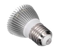 Nosqew Bombilla LED de Cultivo E27 de 28W, Luz de Planta de Espectro Completo para Plantas de Interior con Cuerpo de PC de Aluminio, 28 Cuentas LED, AC85-265V