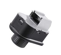 Nosqew Botón de interruptor de espejo lateral derecho lado del conductor regulador de calefacción de ventana para vehículos B5 R32 MK4, ABS, negro, 4,5 x 3,6 x 4,5 cm