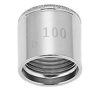 Nosqew Cabezal de repuesto profesional de acero inoxidable para tratamiento de belleza de la piel de máquina 100#