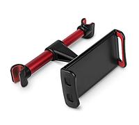 Nosqew Car Headrest Mount 360¡ã Rotating Tablet Phone Holder Backseat Bracket Universal Adjustable Durable ABS PC TPU Black Red For Kids Long Distance Travel (Red)