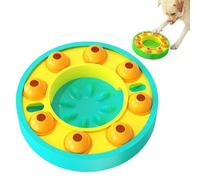 Nosqew Cuenco interactivo de rompecabezas para perros, alimentador lento, juguete para mejorar la inteligencia, dispensador de alimentos de plástico, juego para perros, coeficiente intelectual