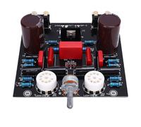 Nosqew Electronic Tube Preamp Module Gold Plated Terminal 6N1 Tube Preamplifier Circuit Board Modular Design Warm Sound for Audiophiles and HiFi Enthusiasts 12x12cm