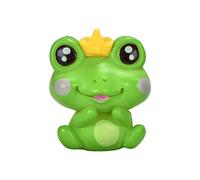 Nosqew Figuras de dibujos animados de plástico pintadas a mano, decoración de jardín en miniatura, modelado realista, exquisita artesanía para mini paisaje, peces, plantas en maceta, verde, 6 piezas