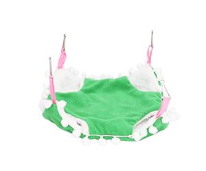 Nosqew Hamaca pequeña para mascotas, hamaca colgante cálida para pájaros, cama para hámsteres, deslizadores de azúcar, hámster dorado, felpa suave, cómoda, columpio de descanso, duradero, fácil de
