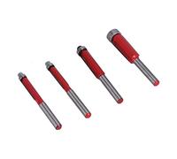 Nosqew Juego de 4 Piezas de Cabezal Cortador de Recorte de Carpintería con Rodamiento, Cuchillo Recto, Herramienta de Carpintero Duradera de Acero de Alta Velocidad para Recorte y
