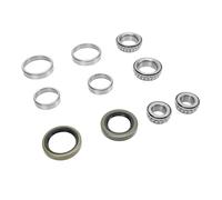 Nosqew Juego de rodamientos de rueda de remolque de aleación, duradero y de alto rendimiento para ejes de remolque de 1/16 pulgadas, cubo de rueda, incluye rodamientos y juntas L68149, LM12749