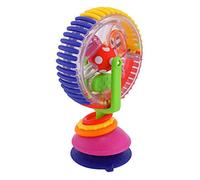 Nosqew Juguetes de rueda de fortuna para bebés, juguetes para bebés, juguetes para bebés, autista, colorido, música giratoria, educación temprana, centro de actividades de desarrollo con ventosa para