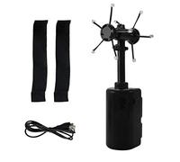 Nosqew Luminous Rotating Floating Toy Spiral Electric Toy Adjustable Spiral Generator Fun Visual Light Show Kids Birthday Christmas Plastic Material 22x6 5cm (black)