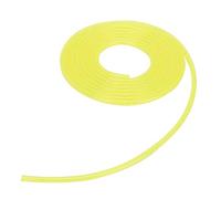 Nosqew Manguera de línea de combustible duradera para gasolina, resistente a la hinchazón, endurecimiento para recortadora, motosierra, soplador, amarillo, 3 metros (3 x 6 mm)
