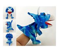 Nosqew Marioneta de Mano de Dinosaurio de Felpa, Muñeca de Peluche Dulce, Tiranosaurio Lindo, Juego de Rol, Cuento para Niños, Tiempo de Juego Interactivo y Divertido, 11,8 Pulgadas (Triceratotops)