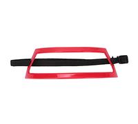Nosqew Neckline Shaving Template for Men Red Elastic Hair Trimming Guide Tool Professional Neck Hair Shaping Styling Aid for Home or Travel Use