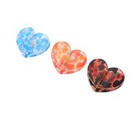 Nosqew Pinzas para el Cabello con Forma de Corazón con Imán Diseño Dentado Antideslizante Tecnología de Imán Pinzas para el Cabello con Forma de Corazón 3D para Mujeres