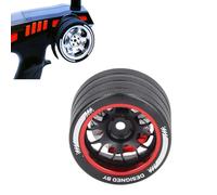 Nosqew RC Hand Wheel Aluminum Alloy Lightweight Impact Resistant Remote Control Handwheel for NB4 SANWA MT41 MT51 M12 M17 FUTABA 4PX 7PX 10PX Series (Red)