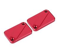 Nosqew Tapón del tanque de líquido de freno cubierta del tanque de líquido freno delantero durable aleación de aluminio CNC de alta calidad para tricity 125 155 tamaño (rojo)