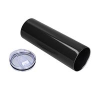 Nosqew Taza de café, Vaso Aislado Al Vacío de Acero Inoxidable de 600 Ml con Tapa a Prueba de Salpicaduras y Cubierta Deslizante Abierta con una Mano, para Viajes, Oficina, Campin (B511 negro)