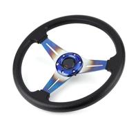 Nosqew Volante Deportivo Universal de PU para Carreras, de, Suave, Cómodo y Duradero, Accesorio para Modificación de Coche para Cualquier Vehículo, como Se Muestra en las