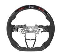 Nosqew Volante LED de Rendimiento de Cuero de Napa, Modificación Automática Apto para 2018 2020 con Pantalla LCD de Fibra de Carbono, Luces Indicadoras de, Detección Dinámica de