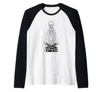 Nossa Senhora Aparecida Nuestra Señora María Camiseta Manga Raglan
