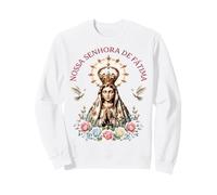Nossa Senhora de Fátima Floral Católica Sudadera