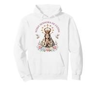 Nossa Senhora de Fátima Floral Católica Sudadera con Capucha
